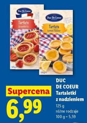 DUC DE COEUR Tartaletki z nadzieniem