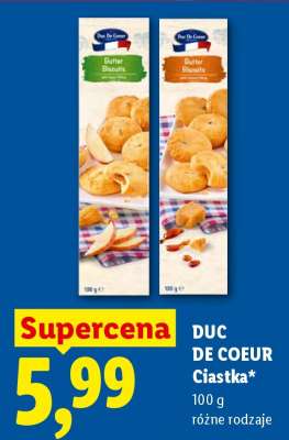 DUC DE COEUR Ciastka