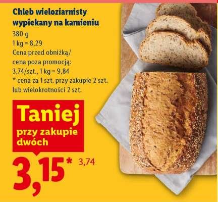 Chleb wieloziarnisty wypiekany na kamieniu