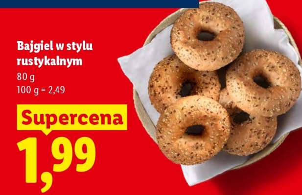 Bajgiel w stylu rustykalnym