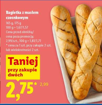 Bagietka z masłem czosnkowym