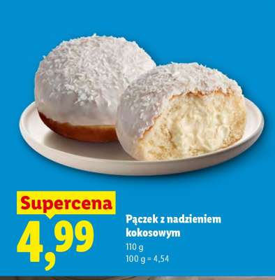 Pączek z nadzieniem kokosowym