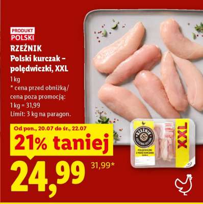 RZEŹNIK Polski kurczak – polędwiczki, XXL