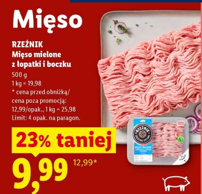 RZEŹNIK Mięso mielone z łopatki i boczku