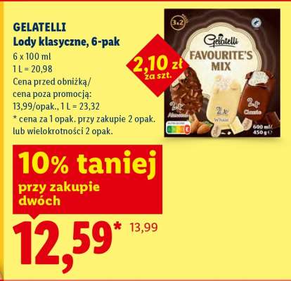 GELATELLI Lody klasyczne, 6-pak