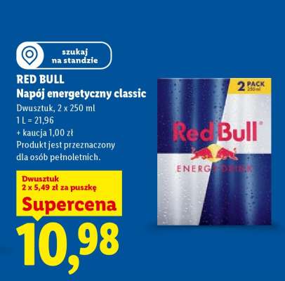 RED BULL Napój energetyczny classic