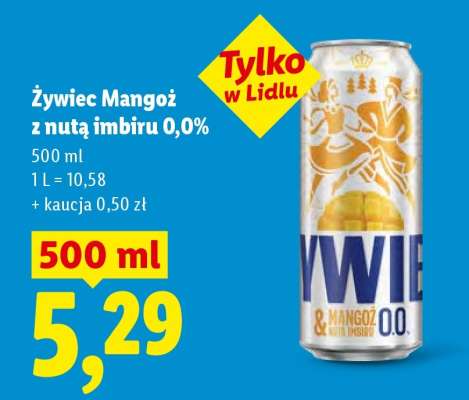 Żywiec Mango z nutą imbiru 0,0%