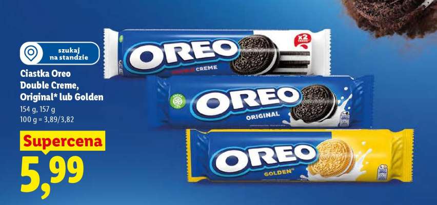 Ciastka Oreo Double Creme, Original lub Golden