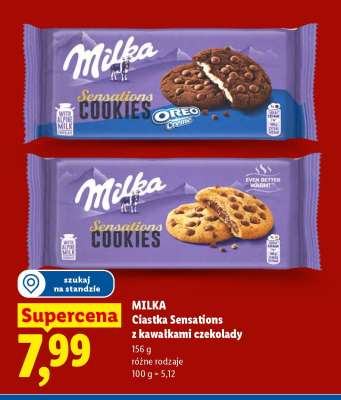 MILKA Ciastka Sensations z kawałkami czekolady