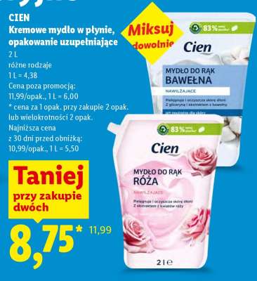 Cien Kremowe mydło w płynie, opakowanie uzupełniające