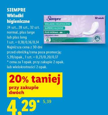 SIEMPRE Wkładki higieniczne