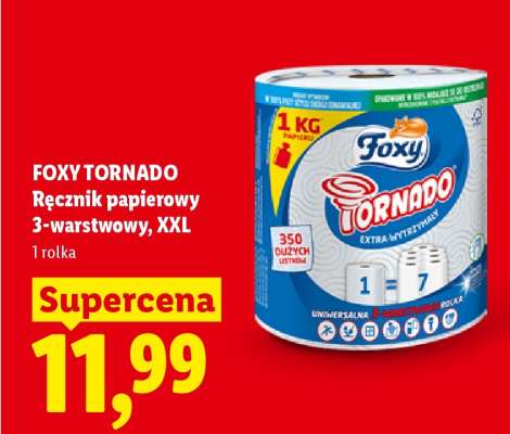 FOXY TORNADO Ręcznik papierowy 3-warstwowy, XXL