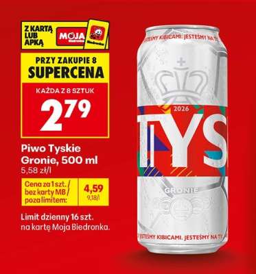 Piwo Tyskie Gronie, 500 ml