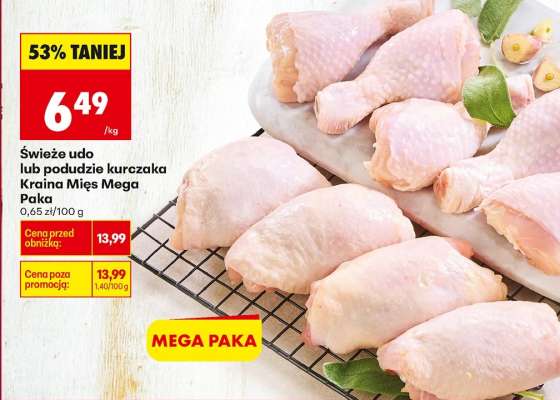 świeże udo lub podudzie kurczaka Kraina Mięs Mega Paka