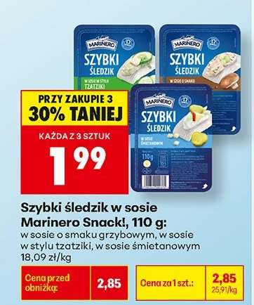Szybki śledzik w sosie Marinero Snack, 110 g