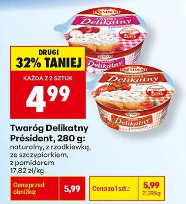 Twaróg Delikatny Président, 280 g