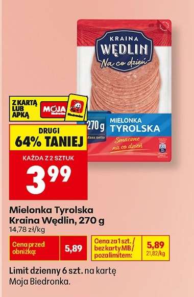 Mielonka Tyrolska Kraina Wędlin 270 g