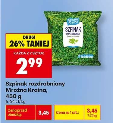 Szpinak rozdrobniony Mroźna Kraina 450 g