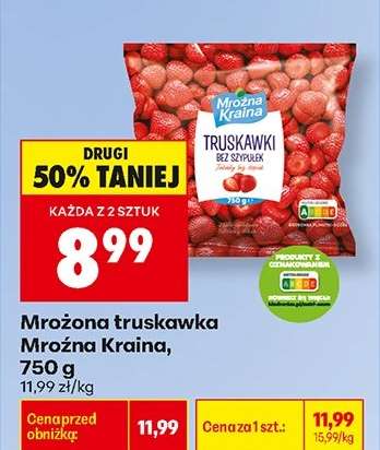 Mrożona truskawka Mrożna Kraina, 750 g