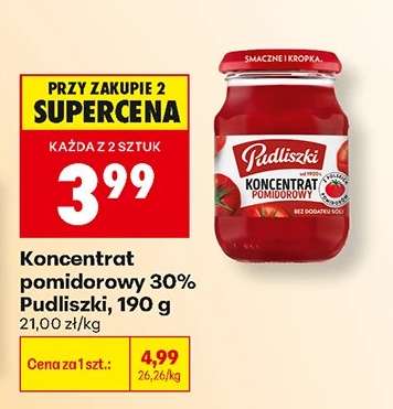 Koncentrat pomidorowy 30% Pudliszki, 190 g