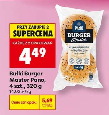 Bułki Burger Master Pano, 4 szt., 320 g
