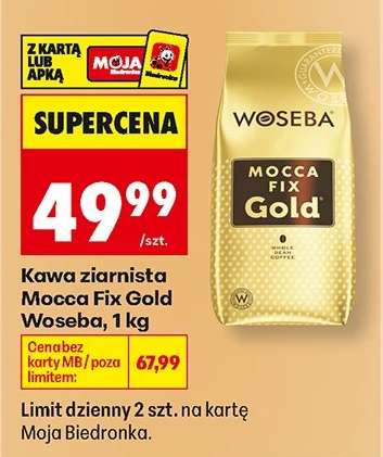 Kawa ziarnista MOCCA FIX GOLD WOSEBA 1 kg