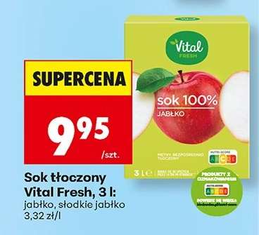 Sok tłoczony Vital Fresh, 3 l