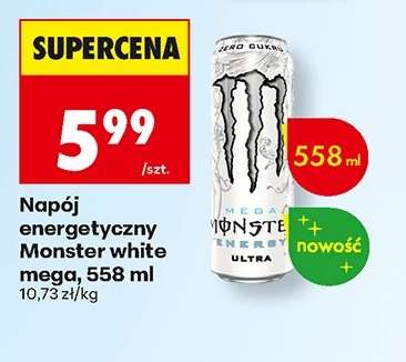 Napój energetyczny Monster white mega, 558 ml