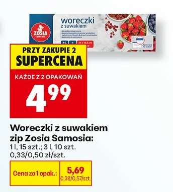 Woreczki z suwakiem zip Zosia Samosia :