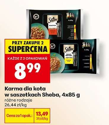 Karma dla kota w saszetkach Sheba , 4x85 g