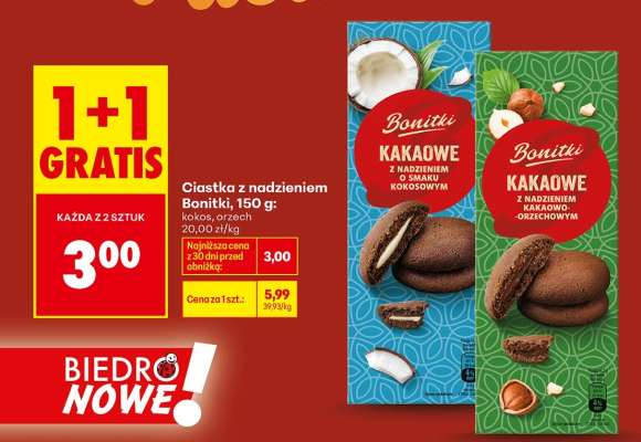 Ciastka z nadzieniem Bonitki, 150 g