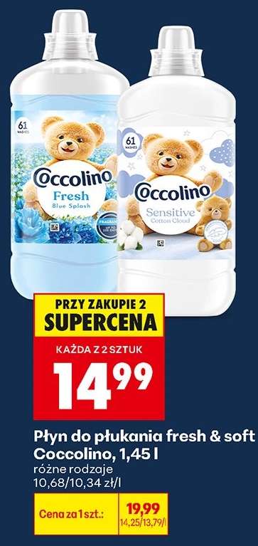 Płyn do płukania fresh & soft Coccolino, 1,45 l