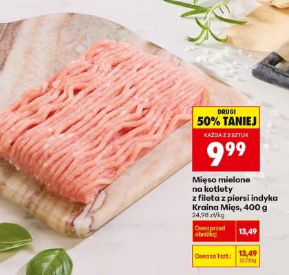 Mięso mielone na kotlety z fileta z piersi indyka Kraina Mięs 400 g