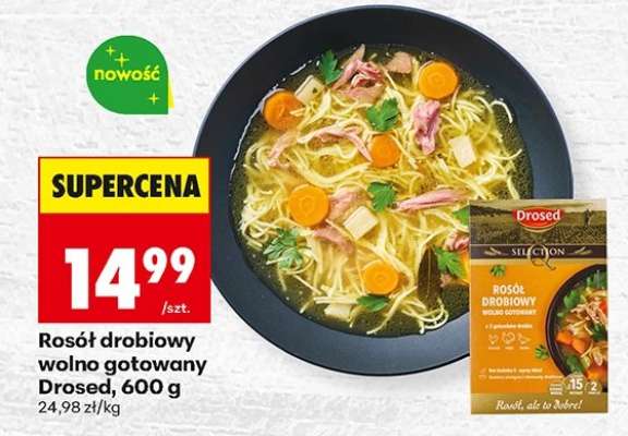 Rosół drobiowy wolno gotowany Drosed, 600 g