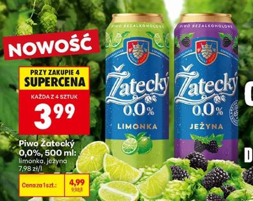 Piwo Żatecky 0,0%, 500 ml