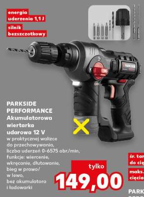 PARKSIDE PERFORMANCE Akumulatorowa wiertarka udarowa 12 V