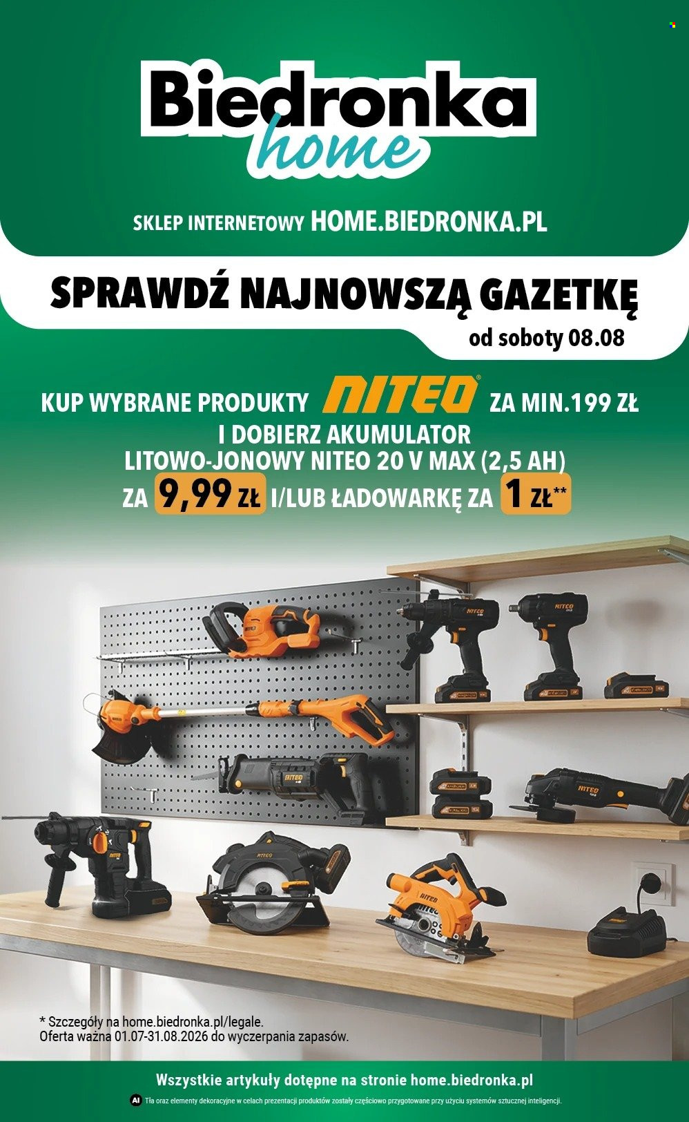 Gazetka Biedronka - 8.8.2026. - 31.8.2026.. Strona 1