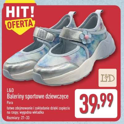 Baleriny sportowe dziewczęce