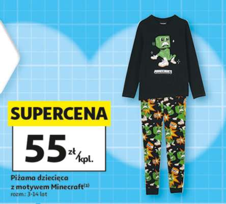 Piżama dziecięca z motywem Minecraft