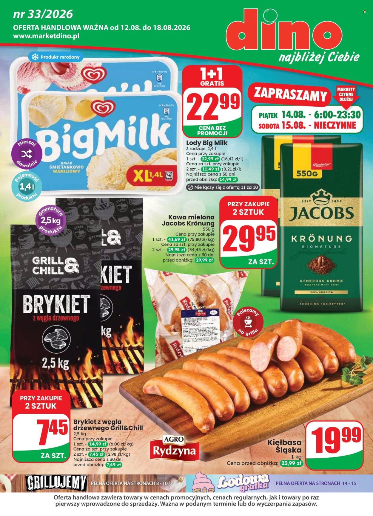 Gazetka Dino - 12.8.2026. - 18.8.2026.. Strona 1