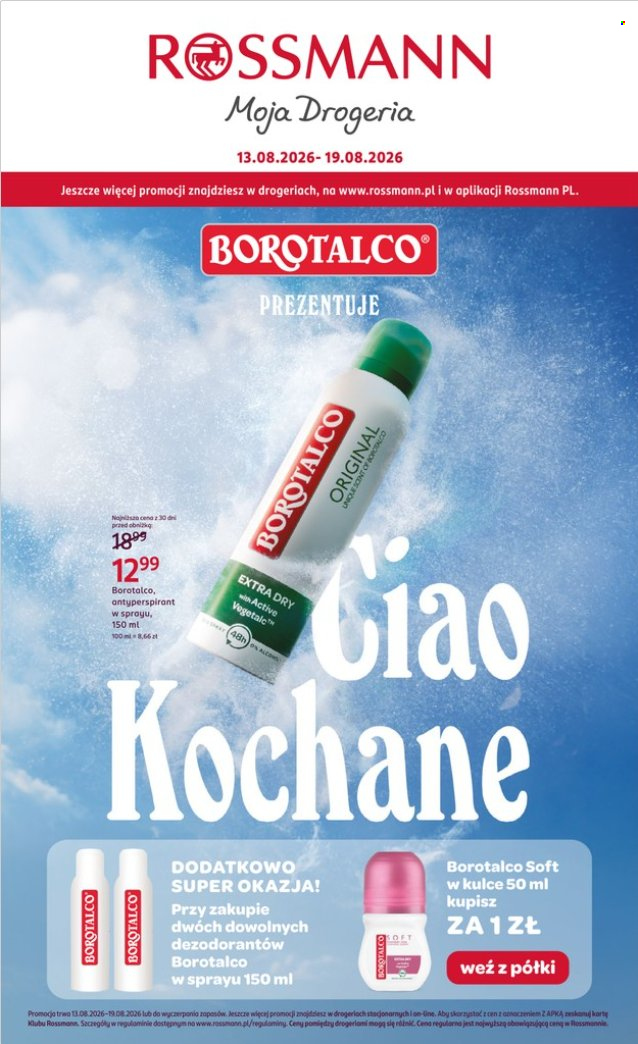 Gazetka Rossmann - 13.8.2026. - 19.8.2026.. Strona 1