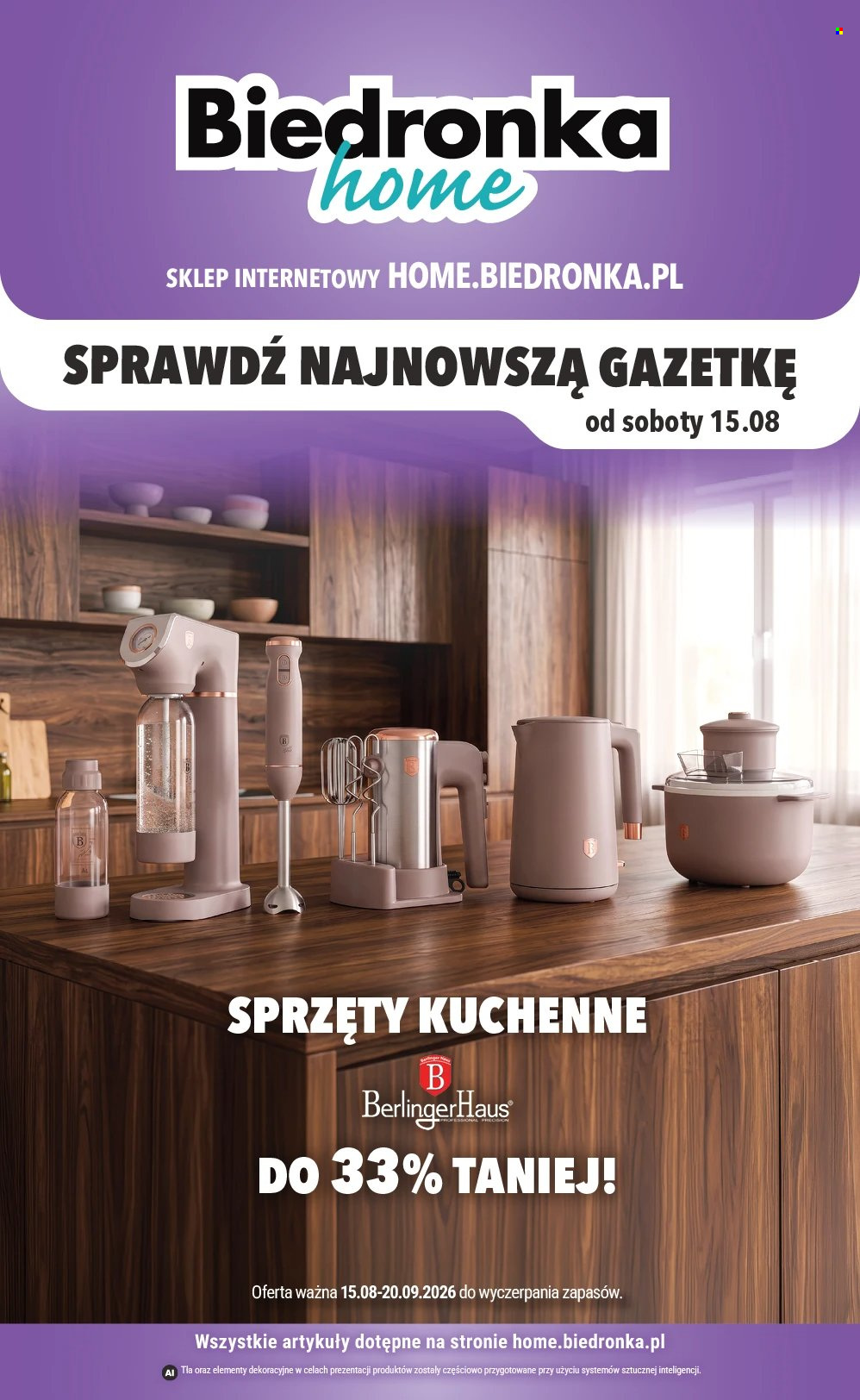 Gazetka Biedronka - 15.8.2026. - 30.9.2026.. Strona 1