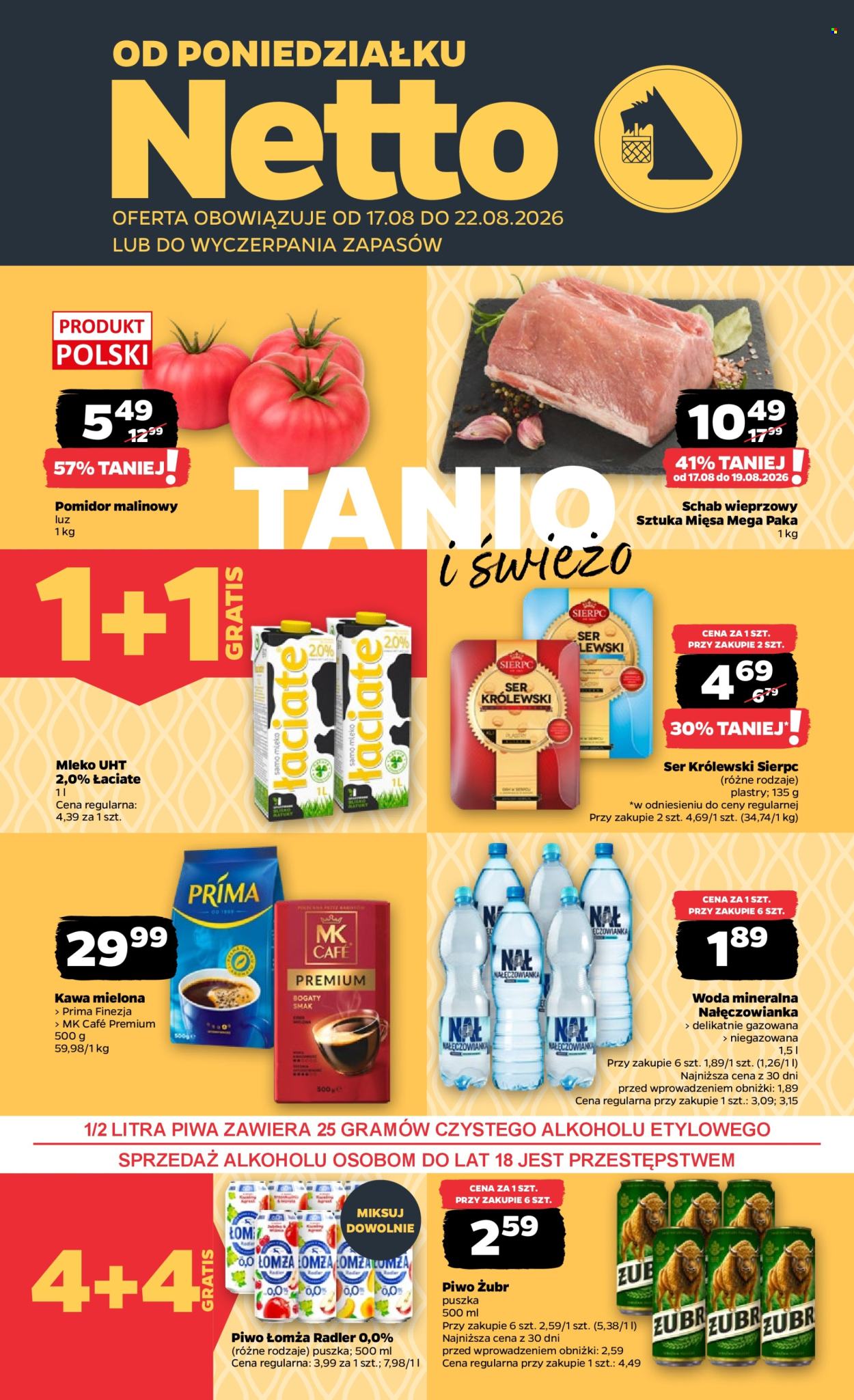 Gazetka Netto - 17.8.2026. - 22.8.2026.. Strona 1
