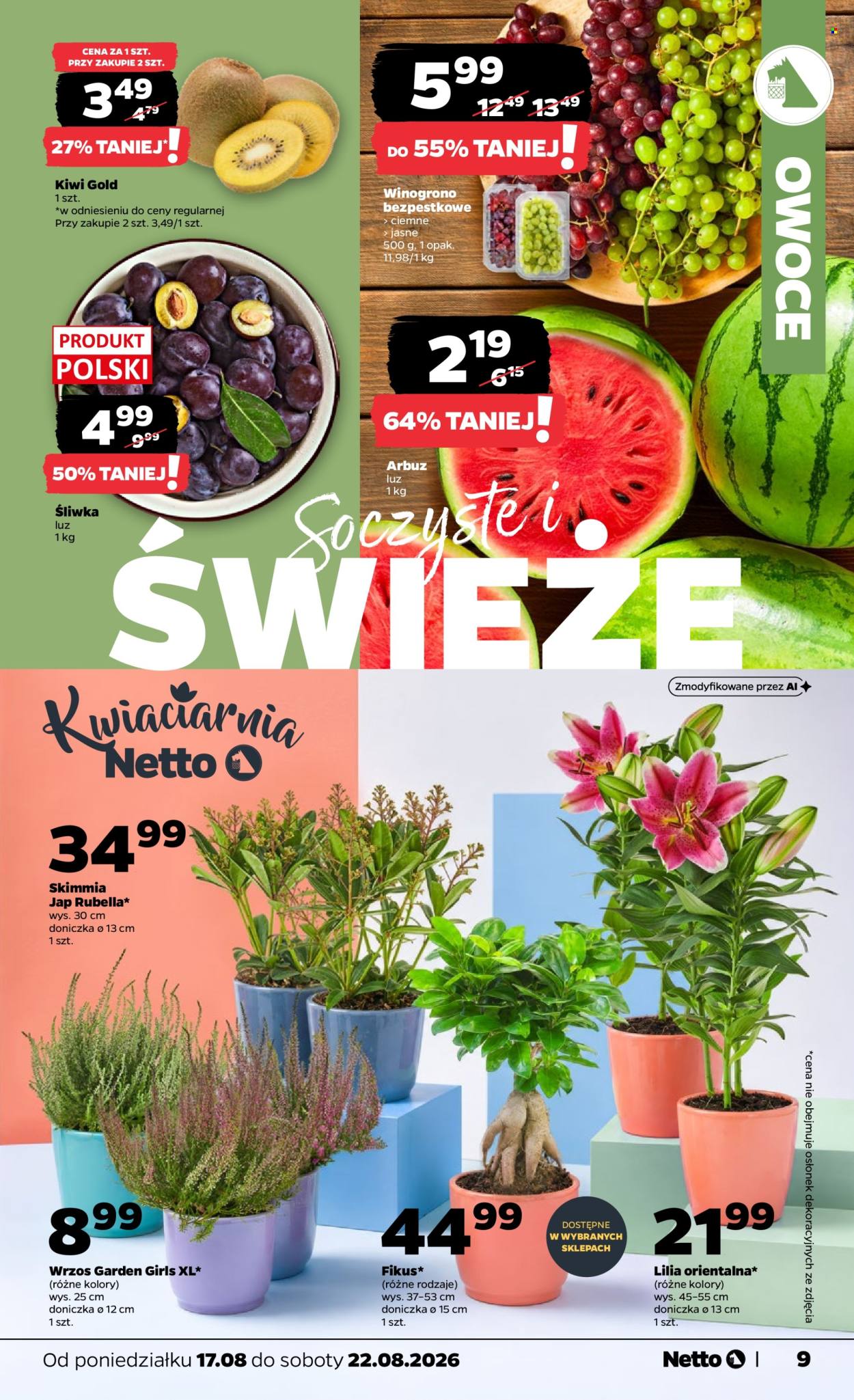 Gazetka Netto - 17.8.2026. - 22.8.2026.. Strona 9