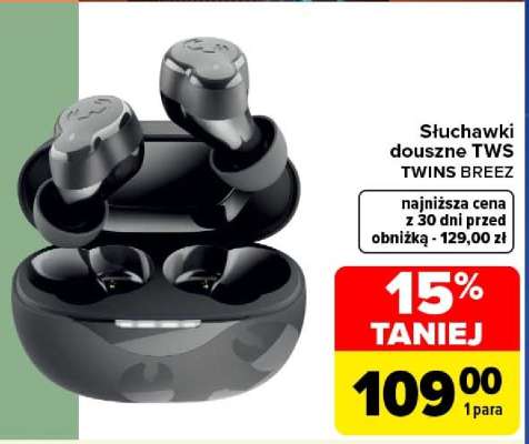 Słuchawki douszne TWS TWINS BREEZ