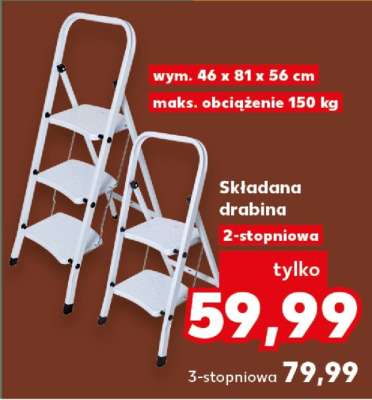 Składana drabina 2-stopniowa