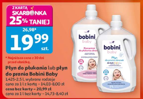 Płyn do płukania lub płyn do prania Bobini Baby