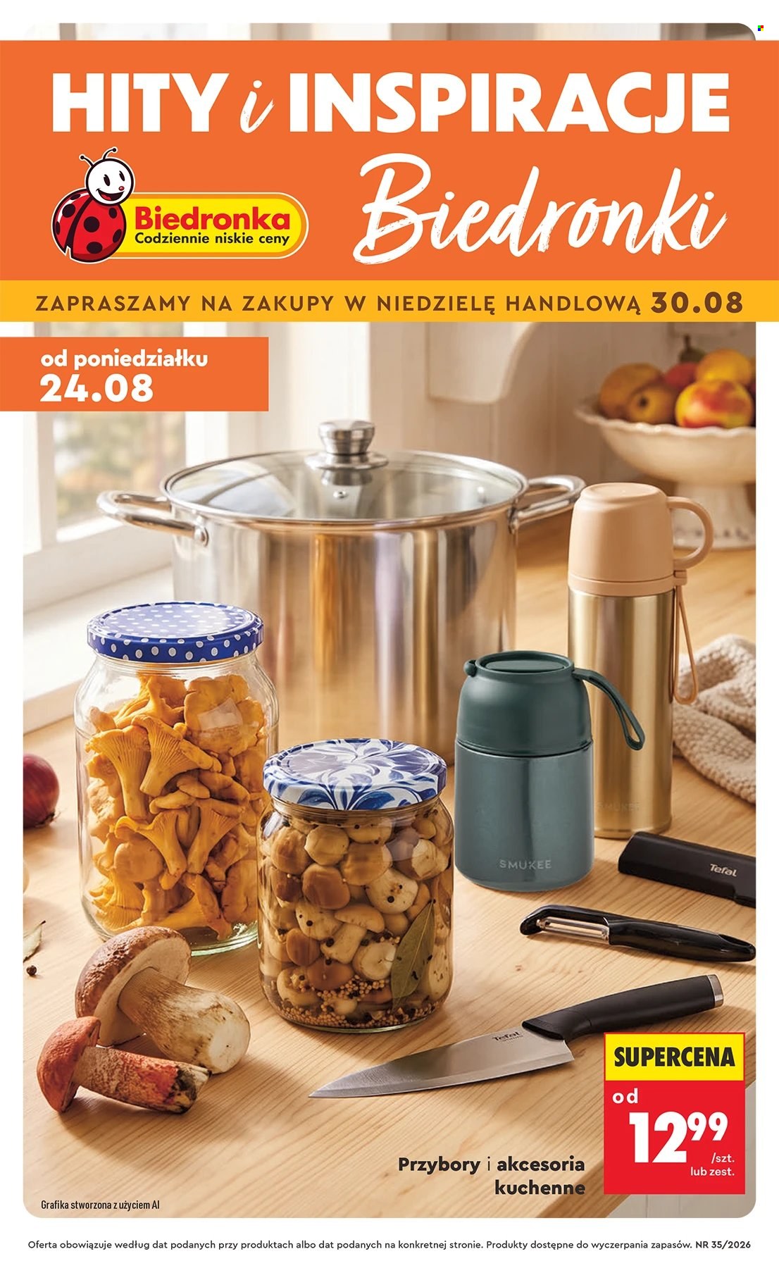 Gazetka Biedronka - 24.8.2026. - 9.9.2026.. Strona 1
