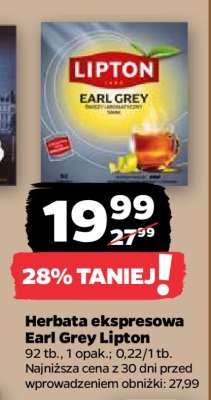 Herbata ekspresowa Earl Grey Lipton