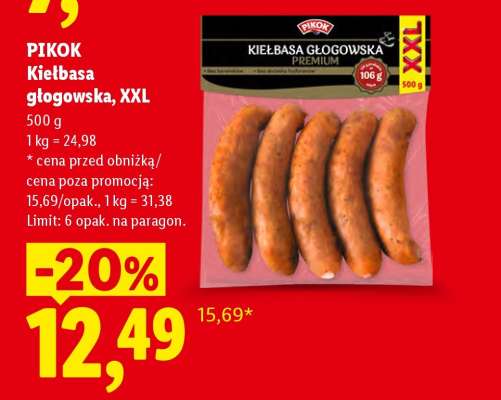 PIKOK Kiełbasa głogowska, XXL